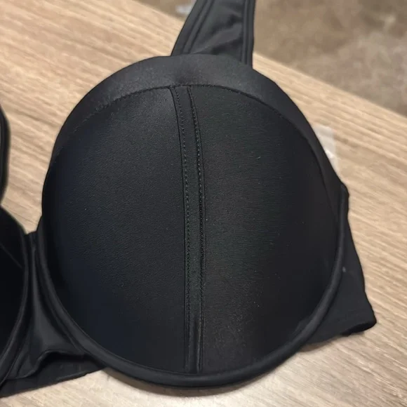 NWT Gabi fresh collab 2 piece swimsuit Black White Checkered Bikini Set 20 D/DD - Picture 9 of 9